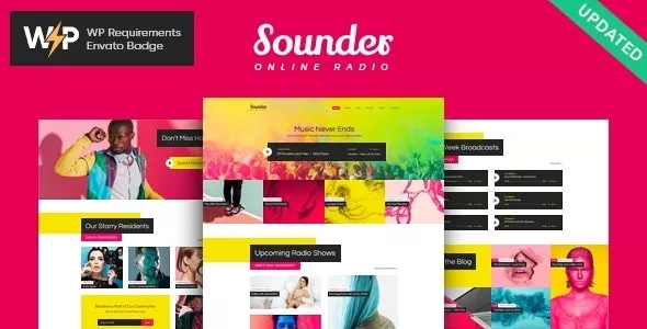 Sounder v1.3.7 - Online Internet Radio Station WordPress Theme + RTL