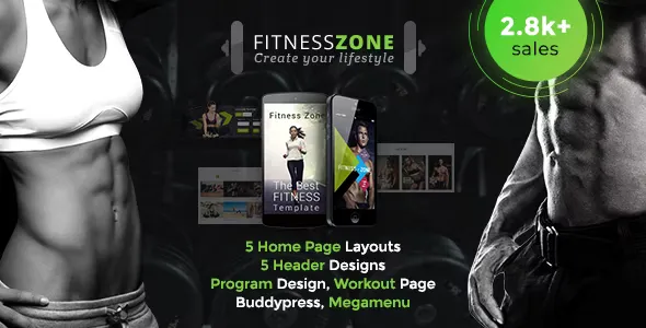 Fitness Zone WordPress Theme v5.3