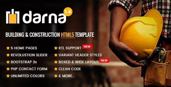 Darna v1.4 - Building & Construction HTML5 Template