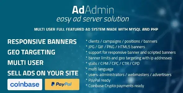 AdAdmin v4.2.7 - Easy Full Featured Ad Server