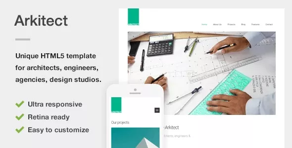 Arkitect - A Professional HTML5 Template for Architects and Engineers