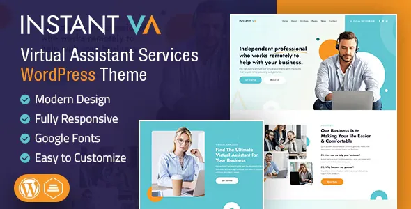 Instant VA - Virtual Assistant WordPress Theme