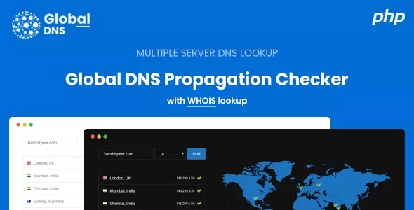 Global DNS v2.8 - DNS Propagation Checker - WHOIS Lookup - PHP