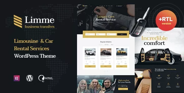 Limme v1.2.3.1 - Limousine Transfers & Car Dealer WordPress Theme + RTL