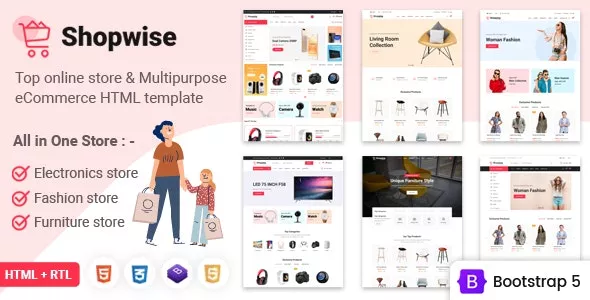 Shopwise v1.3 - eCommerce Multipurpose Bootstrap 5 HTML Template