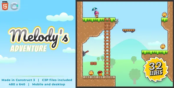 Melody's Adventure - HTML5 Platform Game