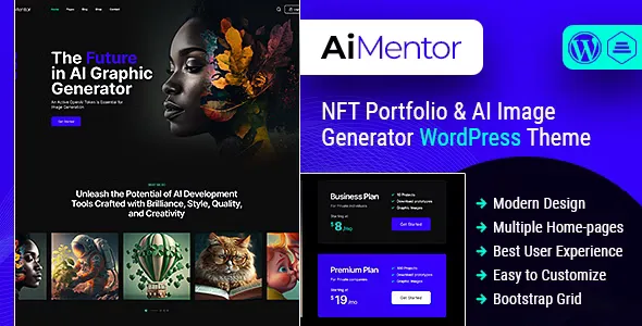 AI Mentor - AI Image Generator WordPress Theme