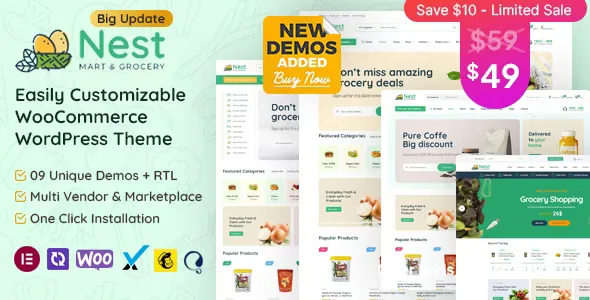 Nest v1.7.2 - Grocery Store WooCommerce WordPress Theme