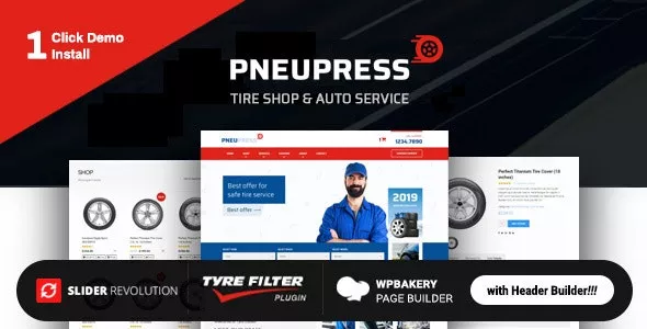 PneuPress v2.7.0 - Tire Shop and Car Repair WordPress Theme