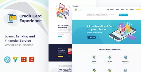 Credit Card Experience v1.2.10 - Loan Company and Online Banking WordPress Theme