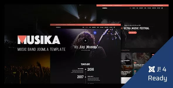Musika v2.0.0 - Music Festival & Band Joomla 4 Template