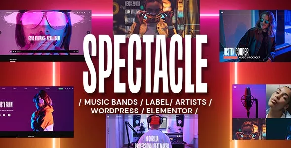 Spectacle v1.0.5 - Music WordPress Theme