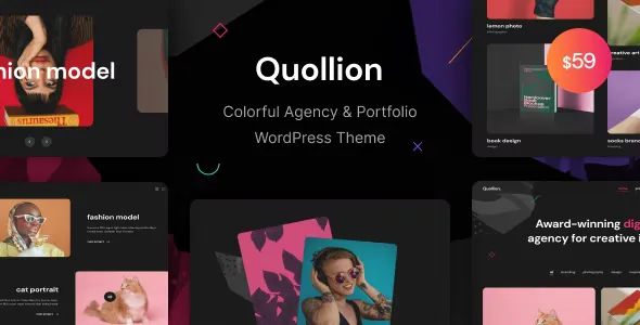 Quollion v1.0.1 - Colorful Agency & Portfolio WordPress Theme