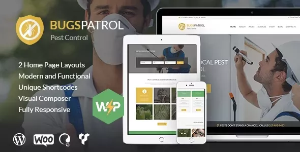 BugsPatrol v1.5.0 - Pest & Insects Control Disinsection Services WordPress Theme
