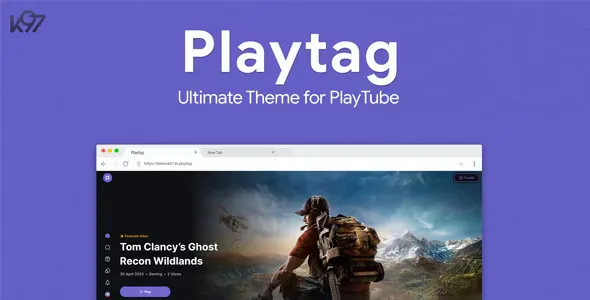 Playtag v1.0.6 - The Ultimate PlayTube Theme