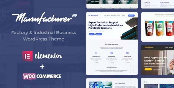 Manufacturer v1.3.7 - Factory and Industrial WordPress Theme