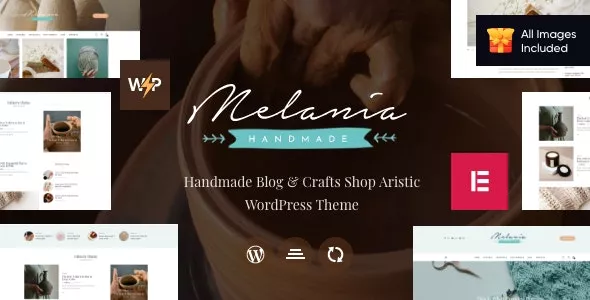 Melania v2.5 - Handmade Blog & Crafts Shop Artistic WordPress Theme