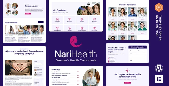 NariHealth v1.0.4 - Women's Health Consultant WordPress Theme