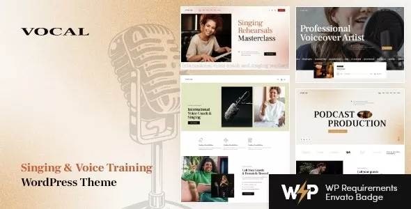 Vocal v1.2.0 - Singing & Voice Artist WordPress Theme
