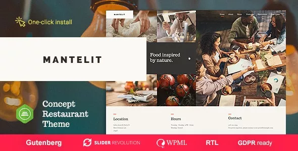 Mantelit v1.1.3 - Food Delivery & Restaurant WordPress Theme