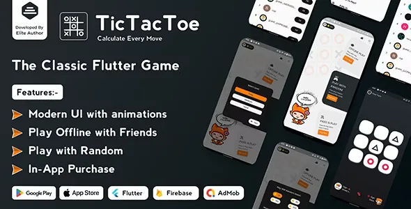 Tic Tac Toe v1.0.8 - The Classic Flutter Tic Tac Toe Game