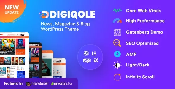 Digiqole v2.2.1 - News Magazine WordPress Theme