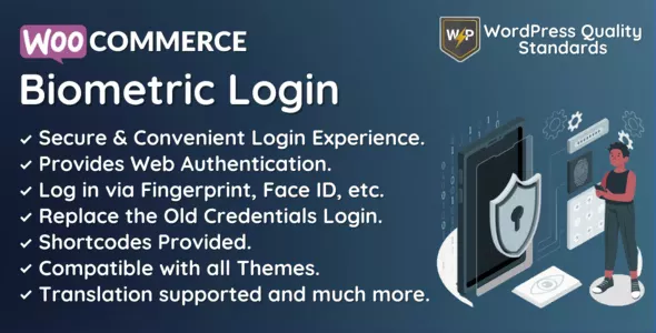 WooCommerce Biometric Login v1.0.3 - Fingerprint, Web Authentication (WebAuthn)