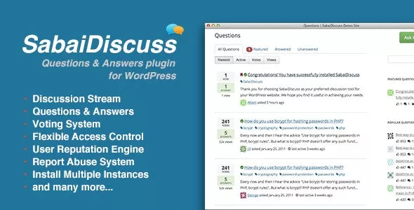 Sabai Discuss v1.4.14 - Q&A Forum Plugin for WordPress