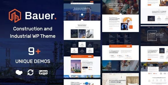 Bauer v1.24 - Construction and Industrial WordPress Theme
