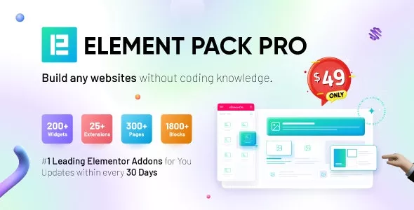 Element Pack v7.11.4 - Addon for Elementor Page Builder WordPress Plugin