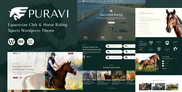 Puravi v1.0.1 - Equestrian Club & Horse Riding Sports Theme