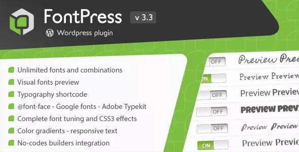 FontPress v3.3.9 - Wordpress Font Manager
