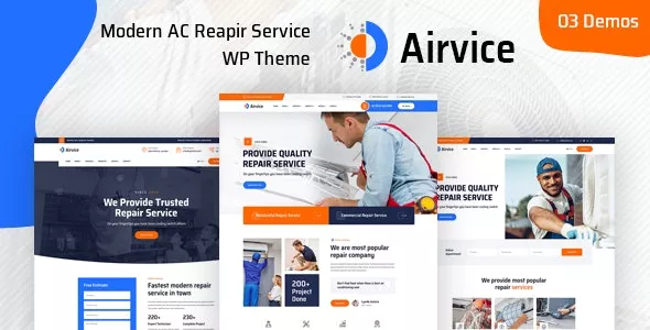 Airvice v1.1.6 - AC Repair Services WordPress Theme