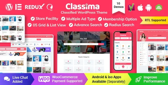 Classima v2.5.3 - Classified Ads WordPress Theme