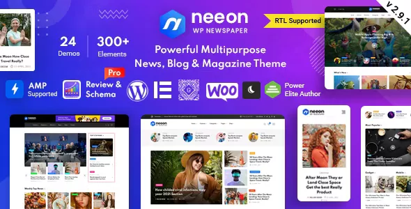 Neeon v3.0.2 - WordPress News Magazine Theme