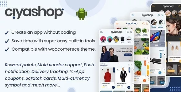 CiyaShop v5.14 - Native Android Application Based on WooCommerce