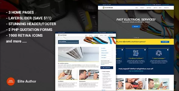 Electrician v1.2 - Site Template
