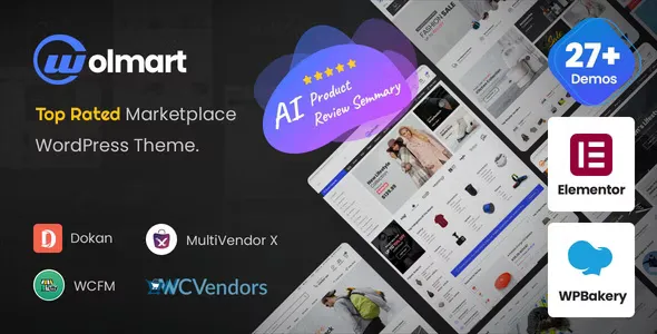 Wolmart v1.7.8 - Multi-Vendor Marketplace WooCommerce Theme