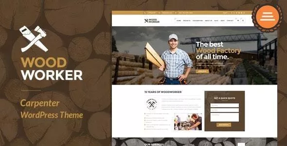 WoodWorker v3.9.1 - Carpenter Handy Service WordPress Theme