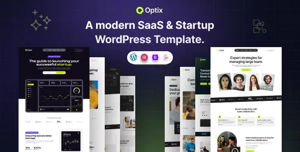 Optix v1.1.0 - SaaS & Startup WordPress Theme