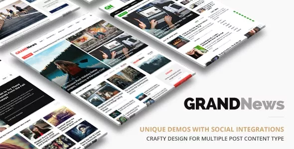 Grand News v3.4 - Magazine Newspaper WordPress Theme