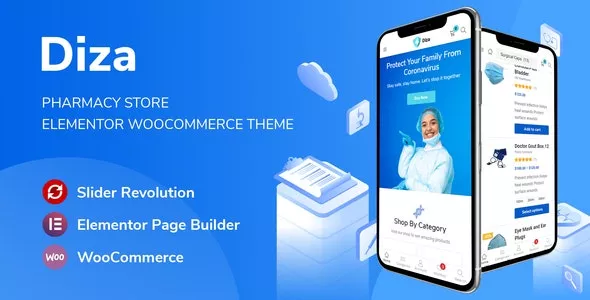 Diza v1.2.13 - Pharmacy Store Elementor WooCommerce Theme
