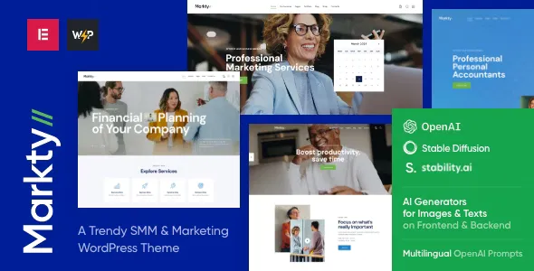 Markty - SMM & Marketing WordPress Theme