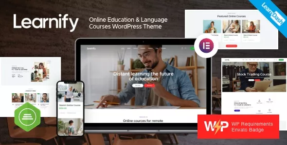 Learnify v1.10.0 - Online Education Courses WordPress Theme