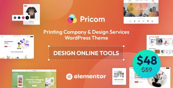 Pricom v1.5.1 - Printing Company & Design Services WordPress Theme