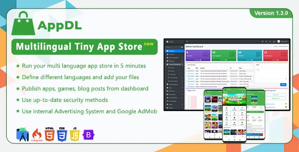 AppDL v1.3.0 - Multilingual Tiny App Store