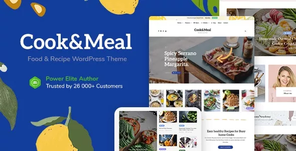 Cook&Meal v1.2 - Food Blog & Recipe WordPress Theme
