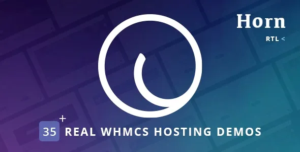 Horn v2.3 - WHMCS Dashboard Hosting Theme