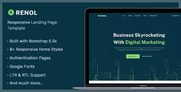 Ronel - Landing Page Templates