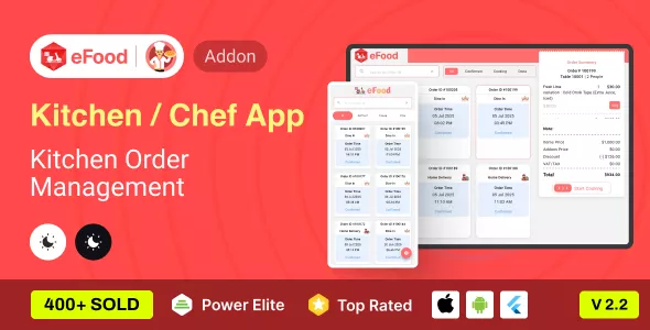 eFood - Kitchen/Chef App